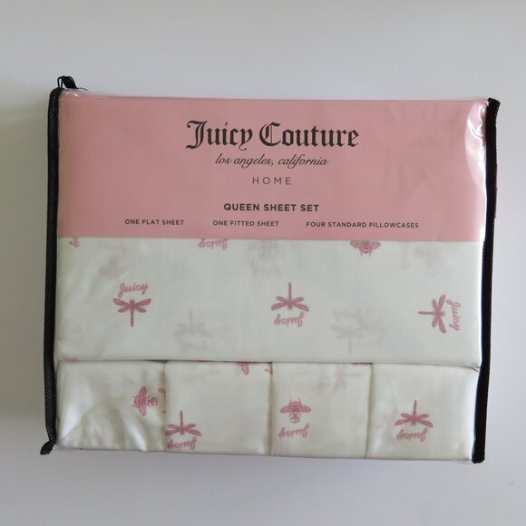 Juicy Couture 6 Pcs Animal Print Queen Sheet set - Picture 6 of 7